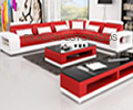 fotos de sofá vermelho